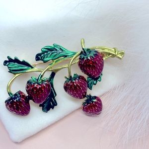 Strawberry Brooch